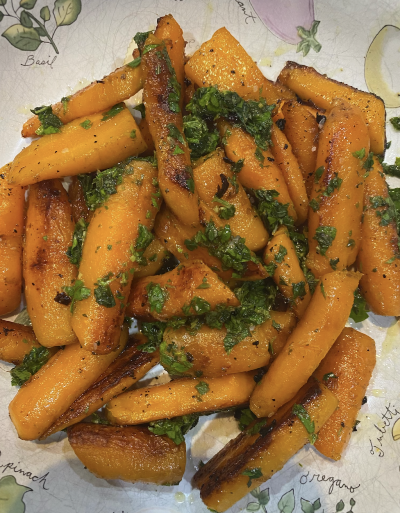 PanRoasted Carrots with Mint and Parsley Thrive Carolinas