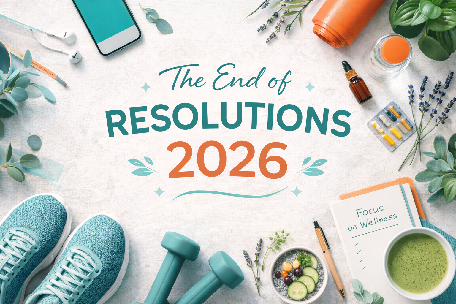 A image promoting the end of resolutions in 2026